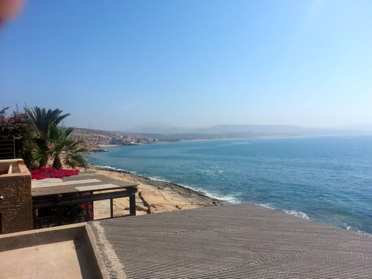 The coast seen from Taghazout