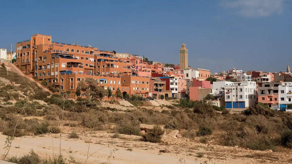 Tamraght village above the coast